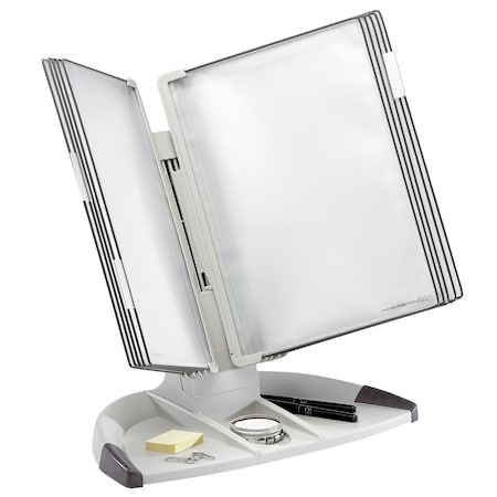 Tarifold Desk Stand Starter Set, 10 Pockets, Gray TD271